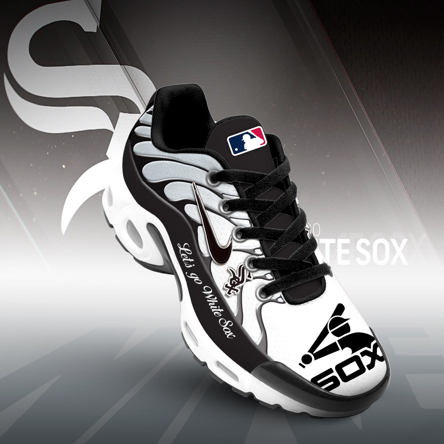 Ideafootwear Chicago White Sox TN Shoes Sneakers For Men And Women