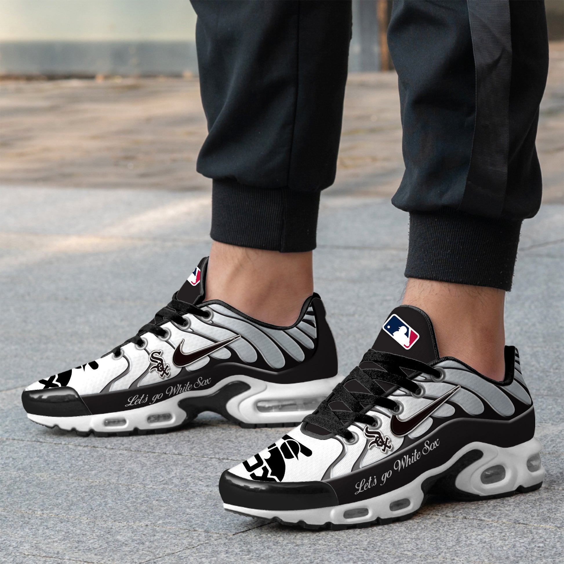 Ideafootwear Chicago White Sox TN Shoes Sneakers For Men And Women