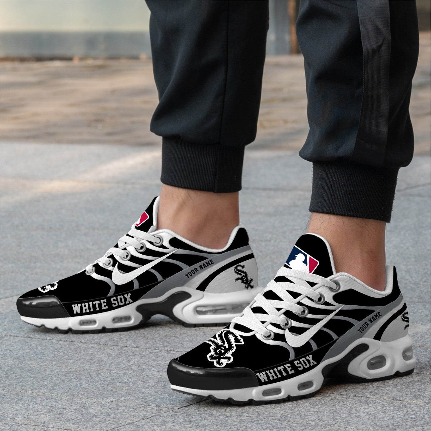 Ideafootwear Chicago White Sox TN Shoes Sneakers For Men And Women