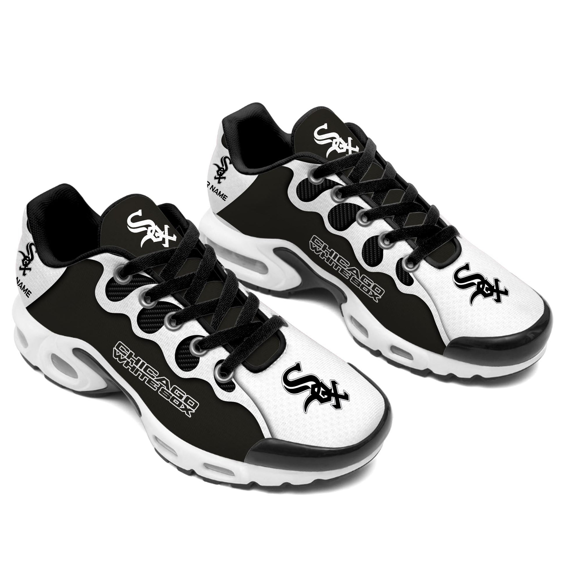 Ideafootwear Chicago White Sox TN Shoes Sneakers For Men And Women