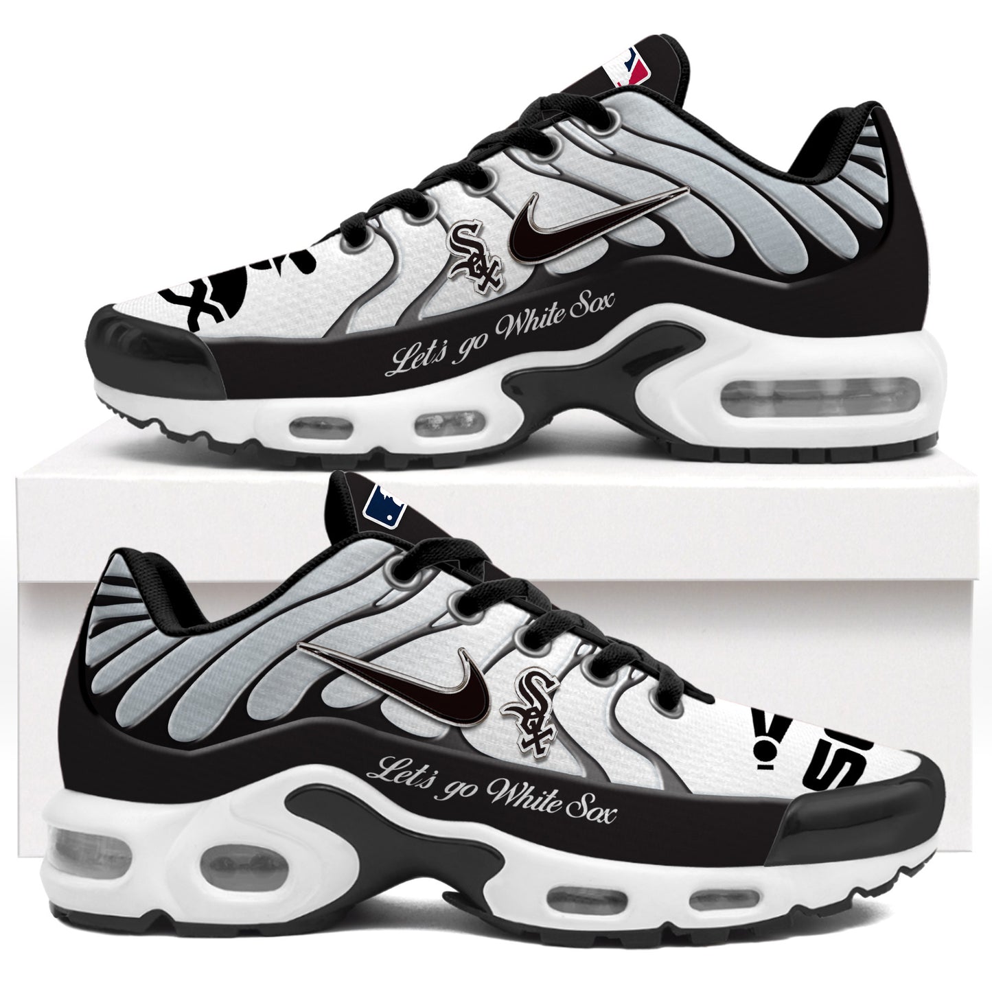 Ideafootwear Chicago White Sox TN Shoes Sneakers For Men And Women