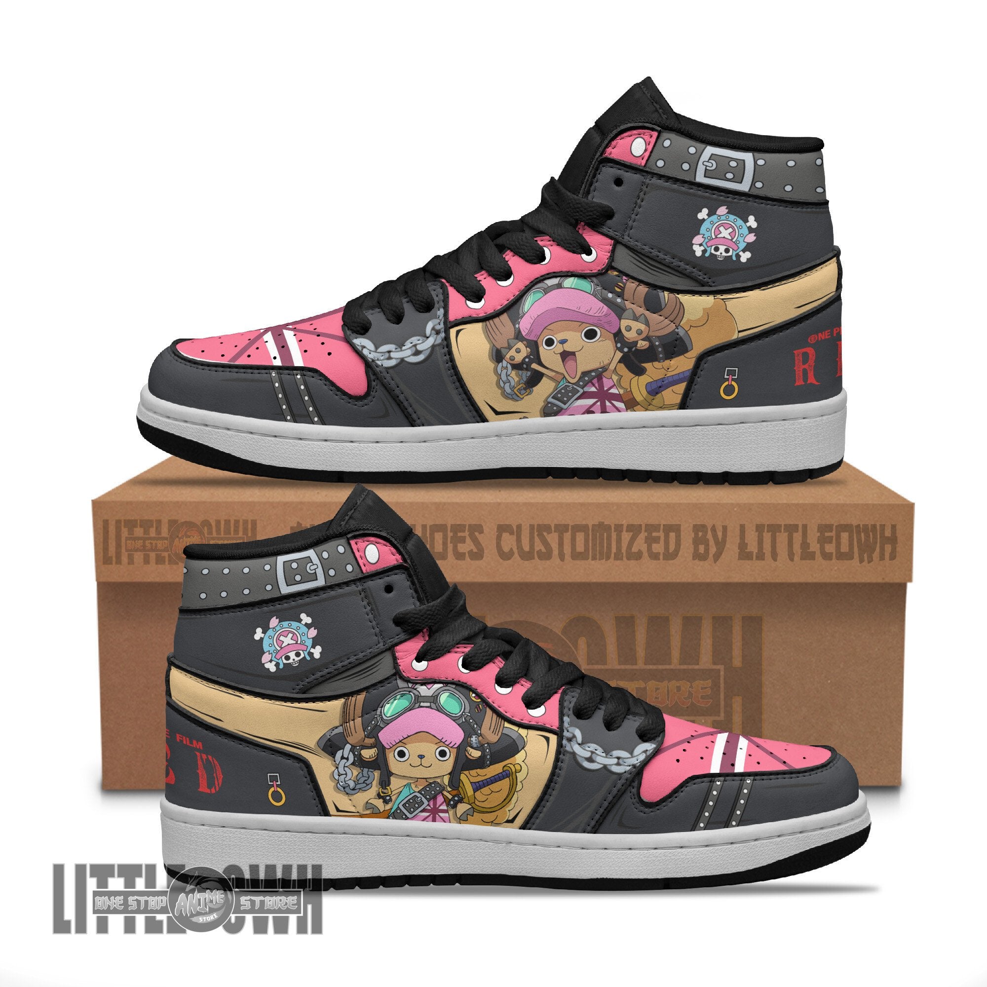 Ideafootwear Chopper AJ1 High Sneakers Shoes For Men And Women