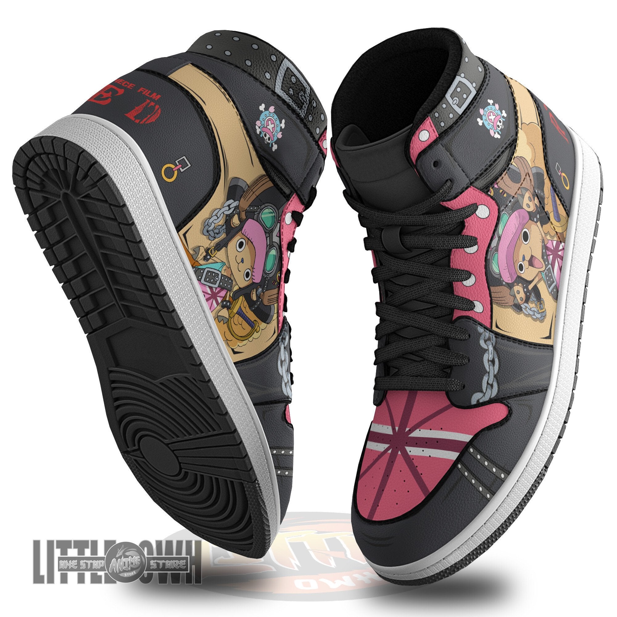 Ideafootwear Chopper AJ1 High Sneakers Shoes For Men And Women