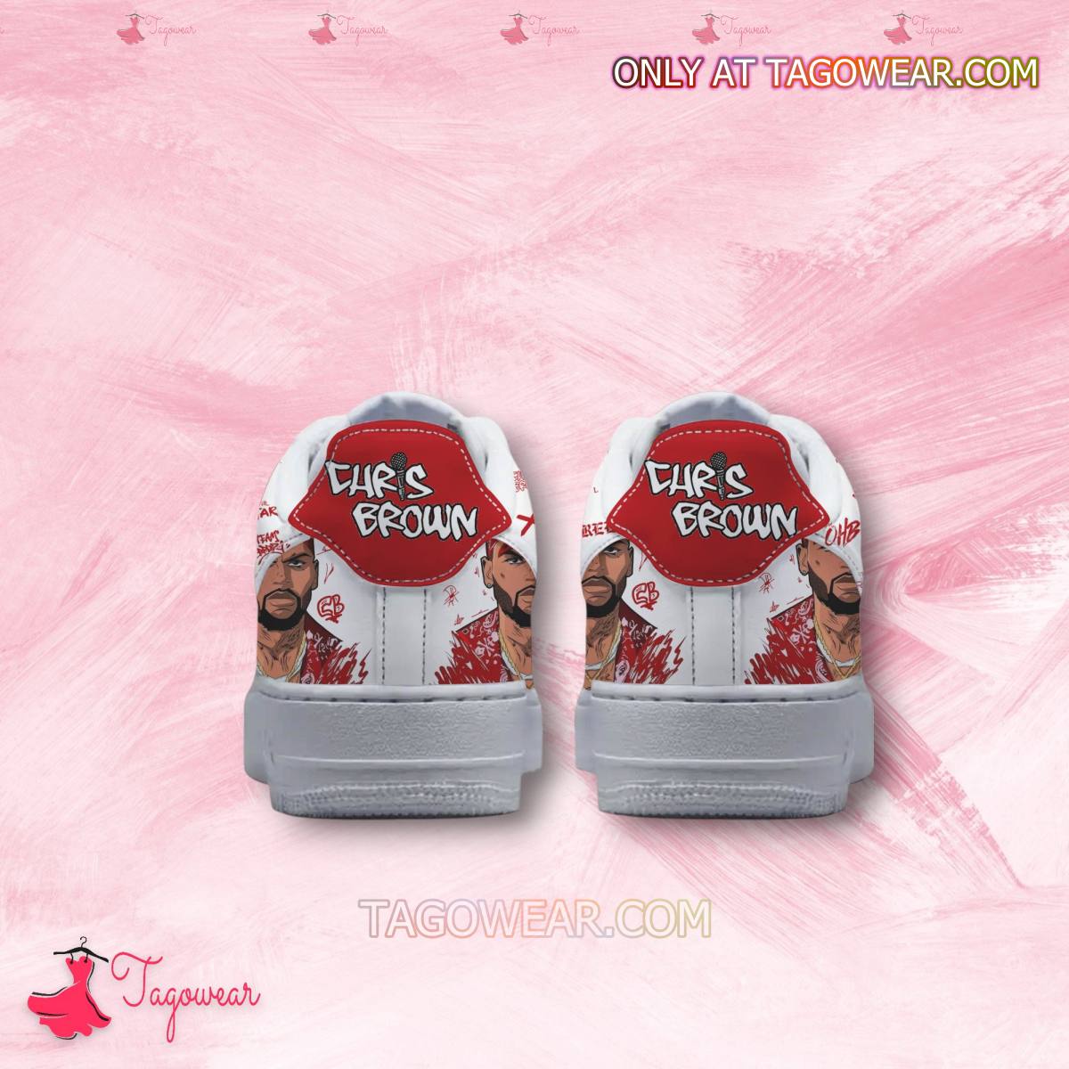 Ideafootwear Chris Brown Air Low-Top Sneakers Shoes For Men And Women 3