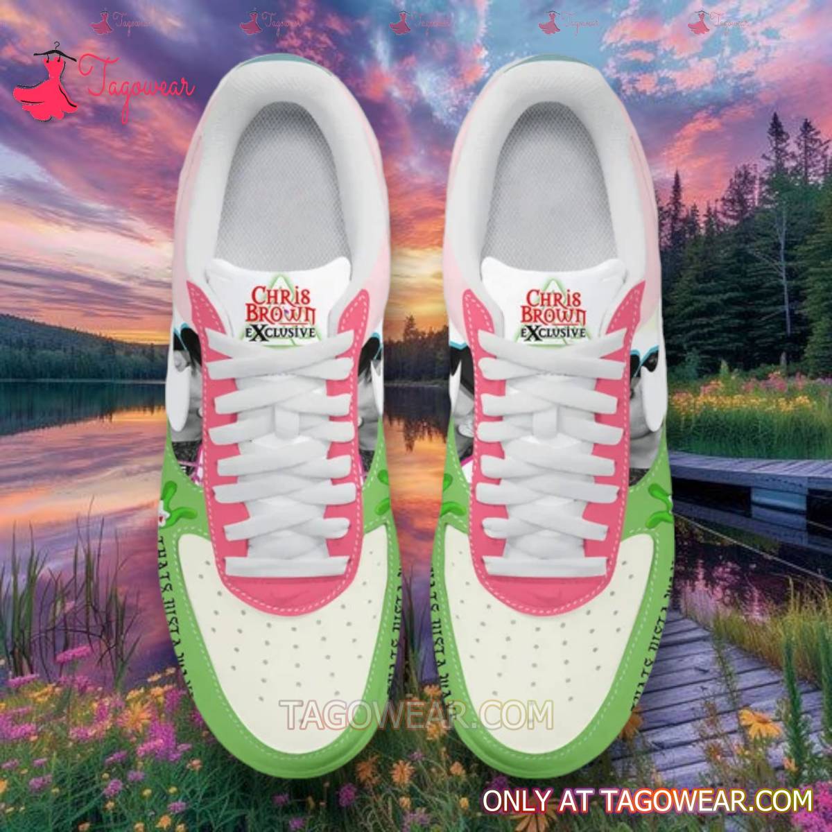 Ideafootwear Chris Brown Air Low-Top Sneakers Shoes For Men And Women 3