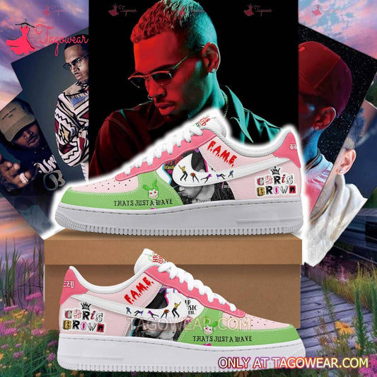 Ideafootwear Chris Brown Air Low-Top Sneakers Shoes For Men And Women 1