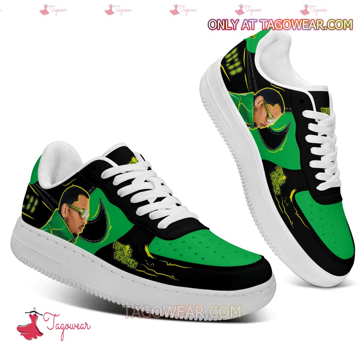 Ideafootwear Chris Brown Air Low-Top Sneakers Shoes For Men And Women 2