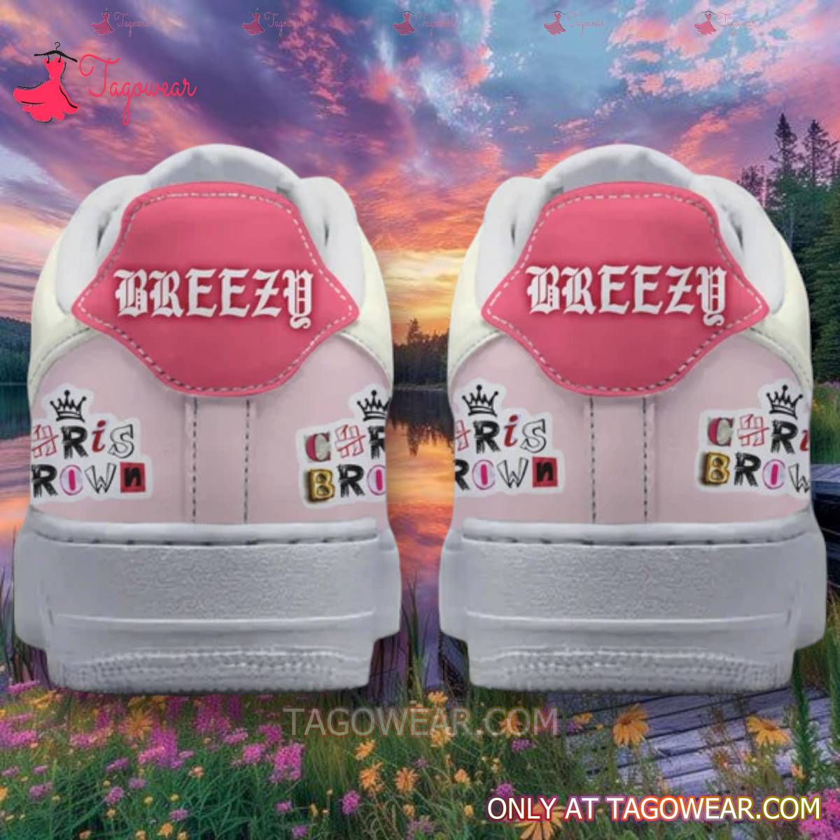 Ideafootwear Chris Brown Air Low-Top Sneakers Shoes For Men And Women 2