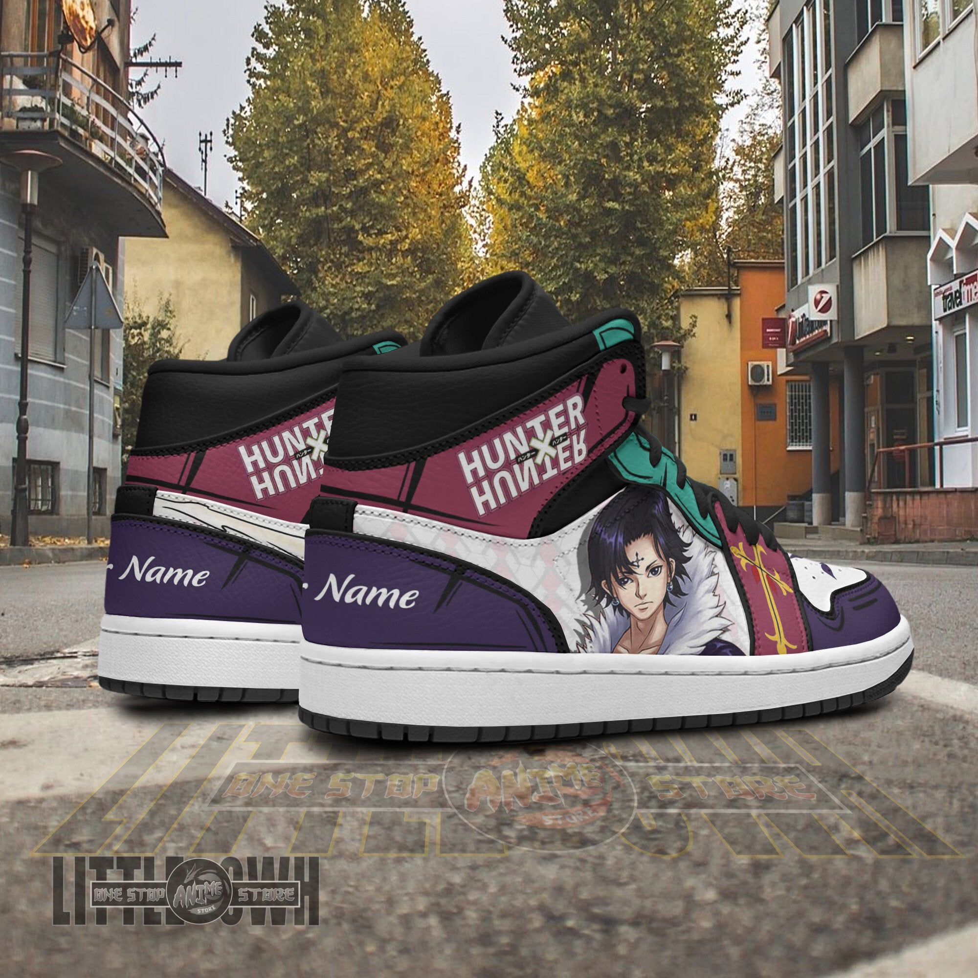 Ideafootwear Chrollo Lucilfer AJ1 High Sneakers Shoes For Men And Women