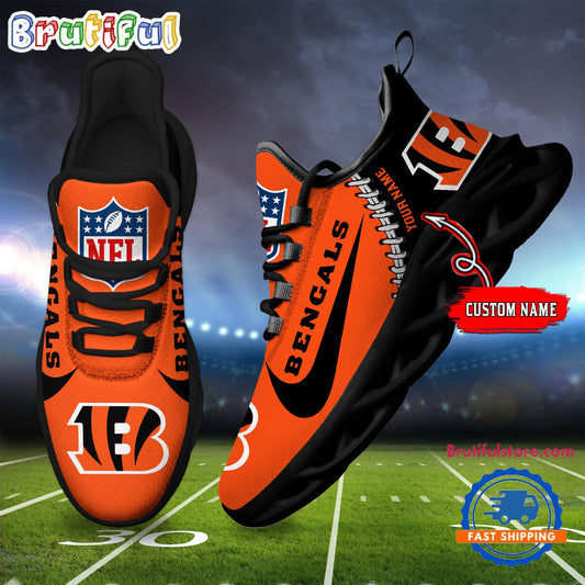 Ideafootwear Cincinnati Bengals Max Soul Shoes Sneakers For Men And Women