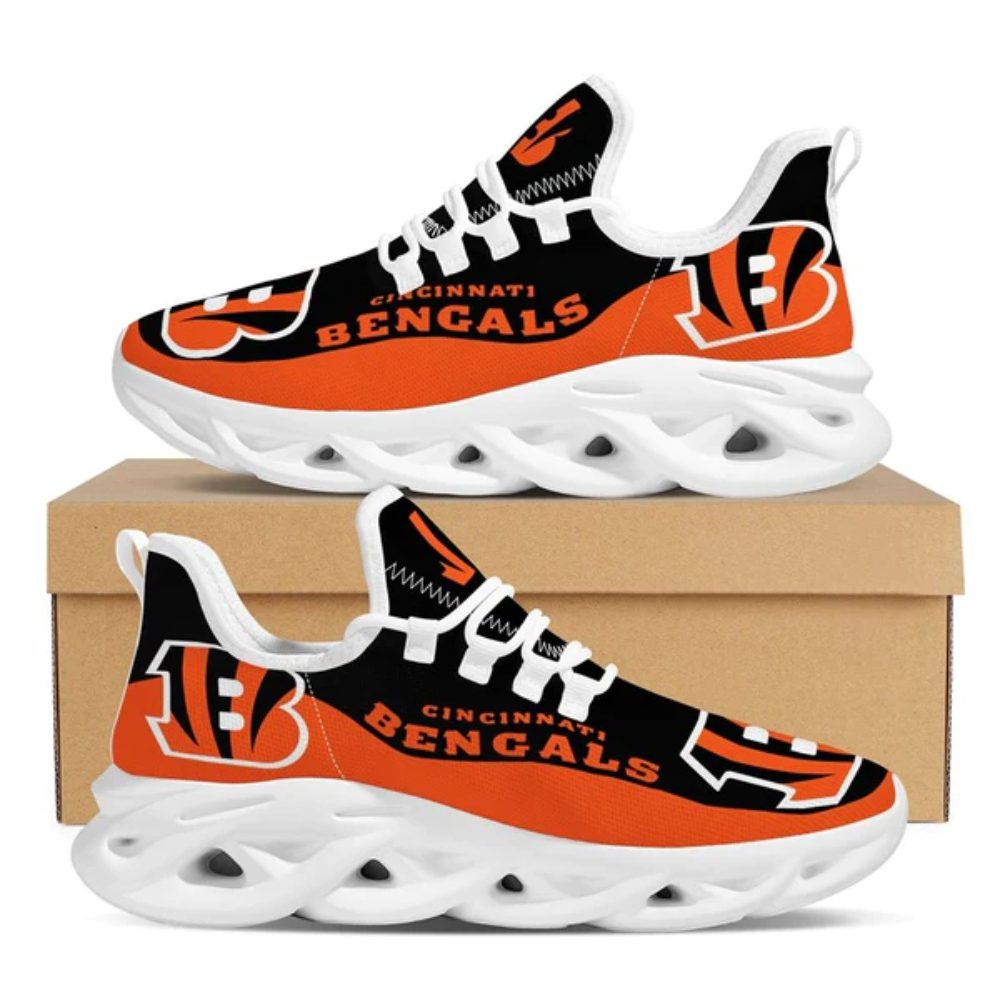 Ideafootwear Cincinnati Bengals Max Soul Shoes Sneakers For Men And Women