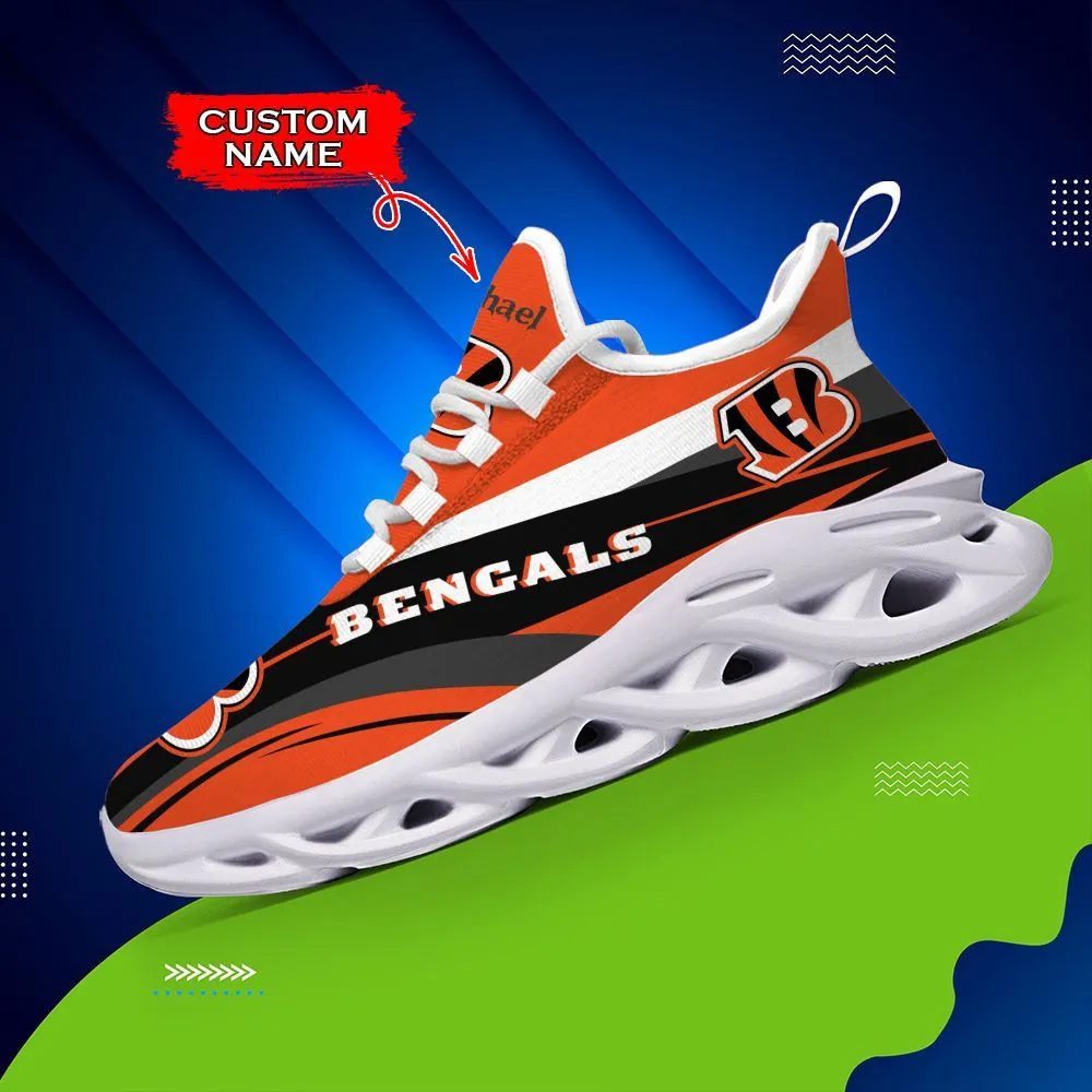 Ideafootwear Cincinnati Bengals Max Soul Shoes Sneakers For Men And Women