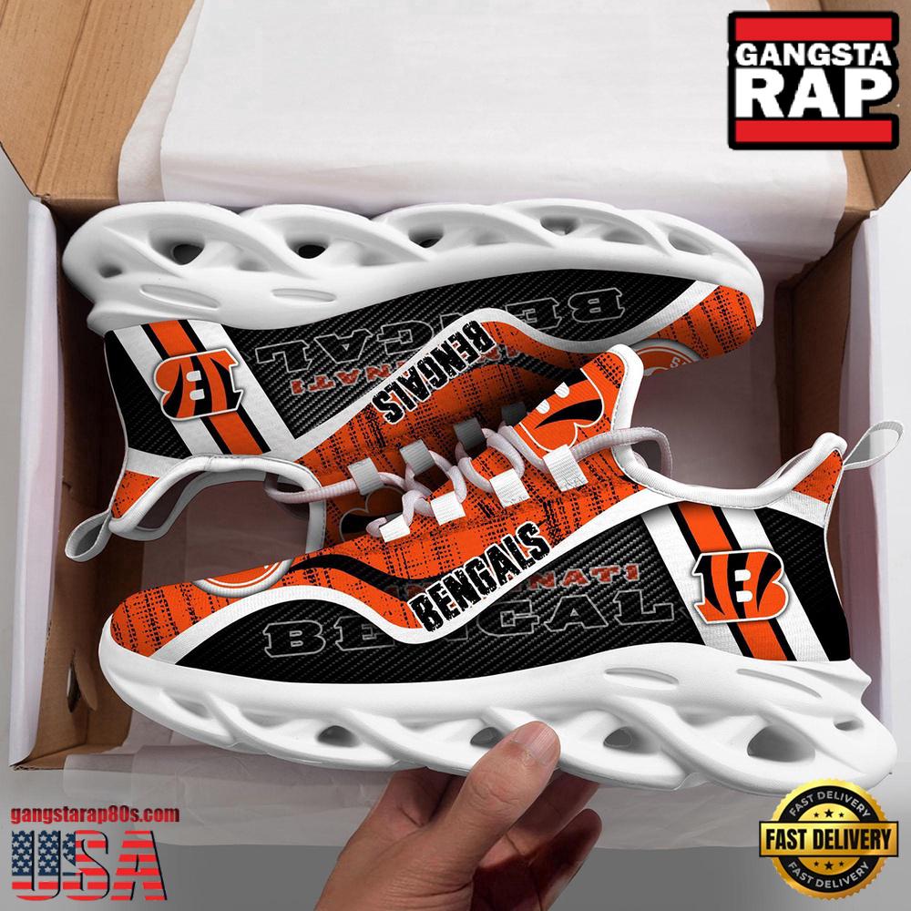 Ideafootwear Cincinnati Bengals Max Soul Shoes Sneakers For Men And Women