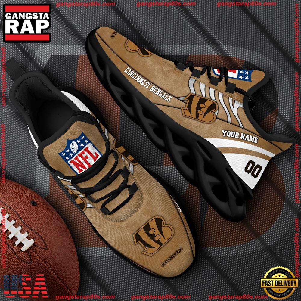 Ideafootwear Cincinnati Bengals Max Soul Shoes Sneakers For Men And Women