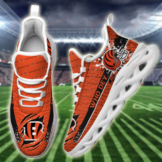 Ideafootwear Cincinnati Bengals Max Soul Shoes Sneakers For Men And Women