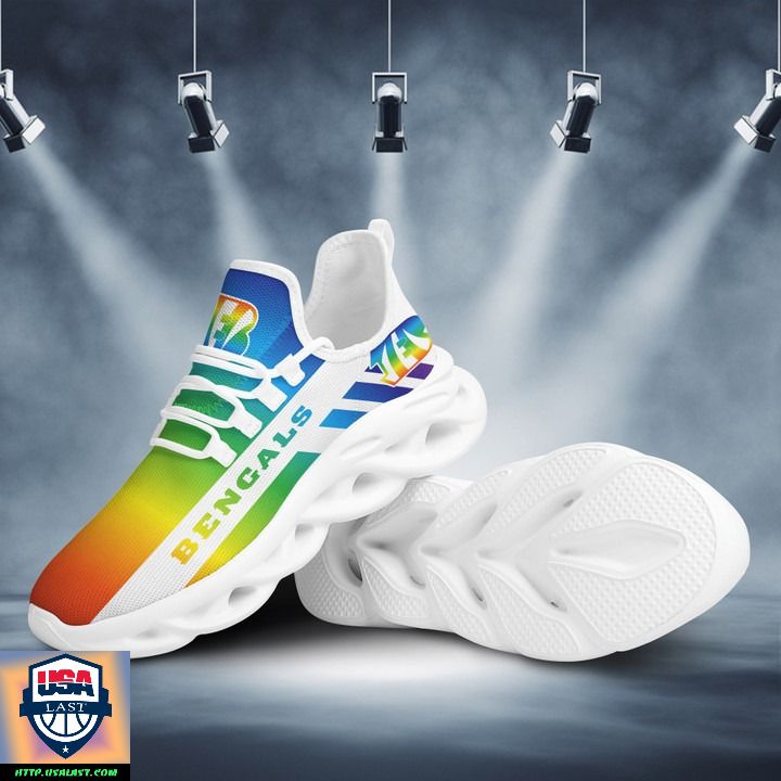 Ideafootwear Cincinnati Bengals Max Soul Shoes Sneakers For Men And Women