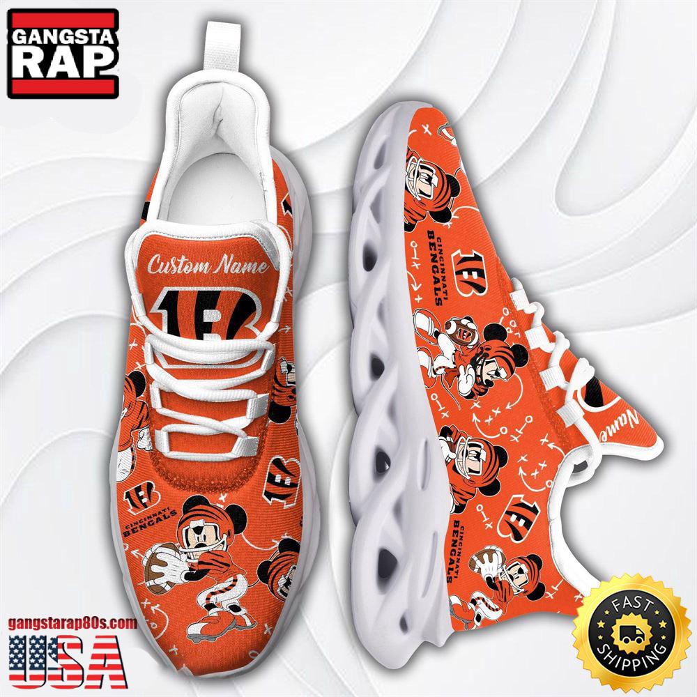 Ideafootwear Cincinnati Bengals Max Soul Shoes Sneakers For Men And Women