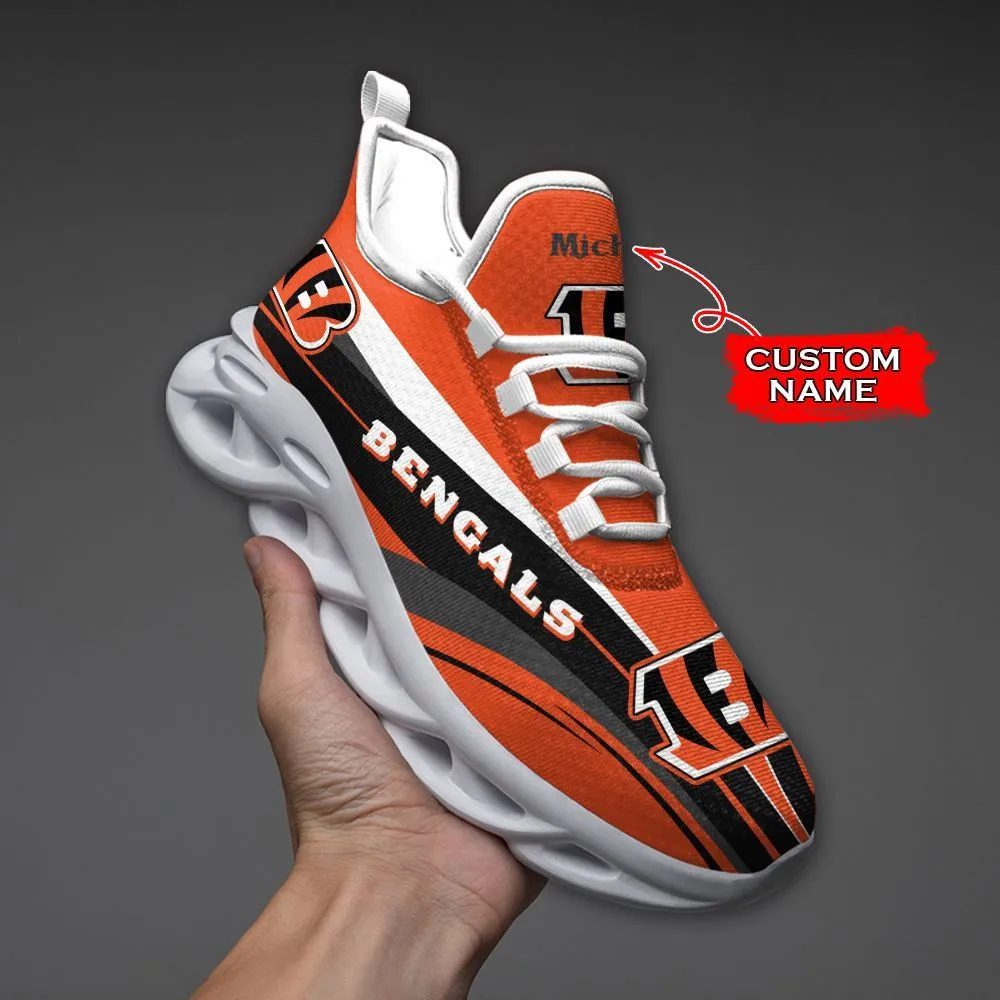 Ideafootwear Cincinnati Bengals Max Soul Shoes Sneakers For Men And Women