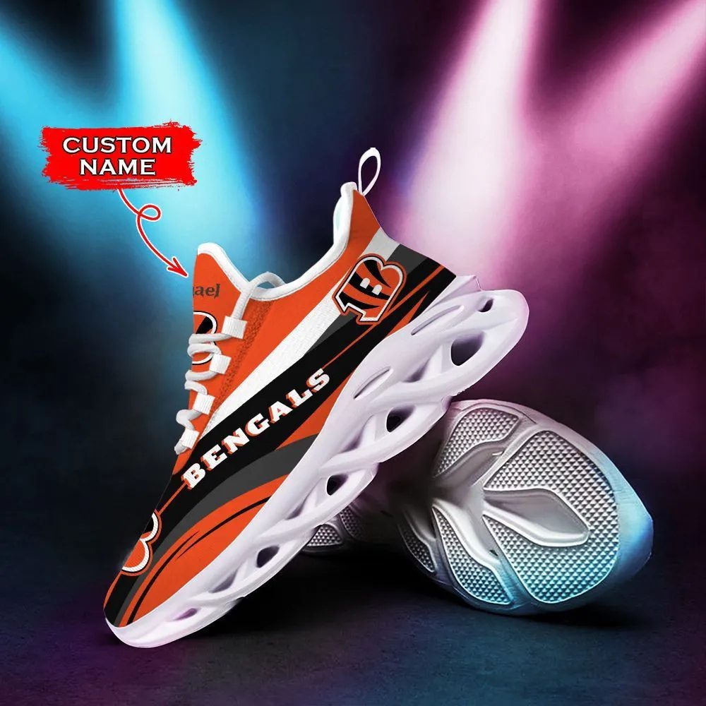Ideafootwear Cincinnati Bengals Max Soul Shoes Sneakers For Men And Women