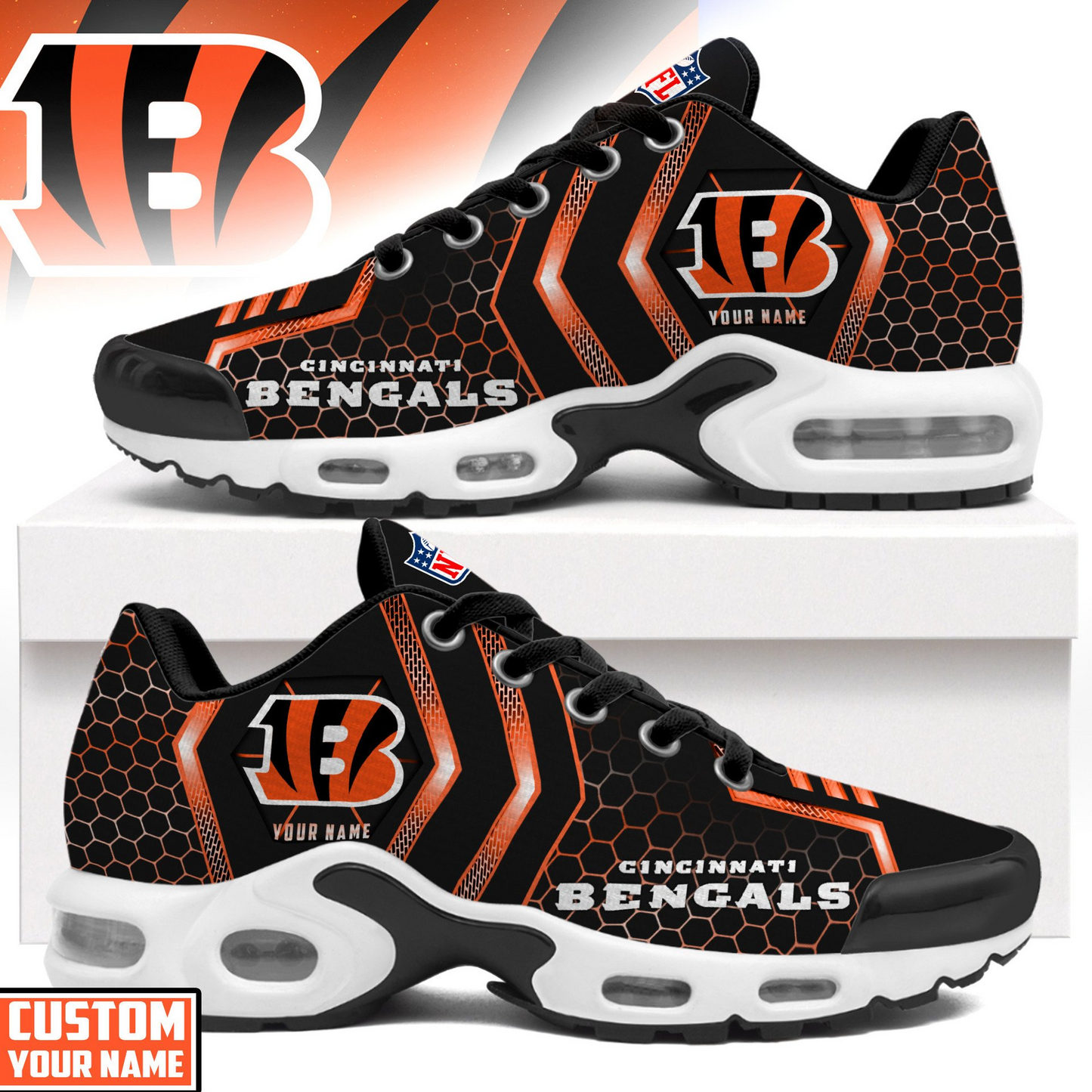 Ideafootwear Cincinnati Bengals TN Shoes Sneakers For Men And Women