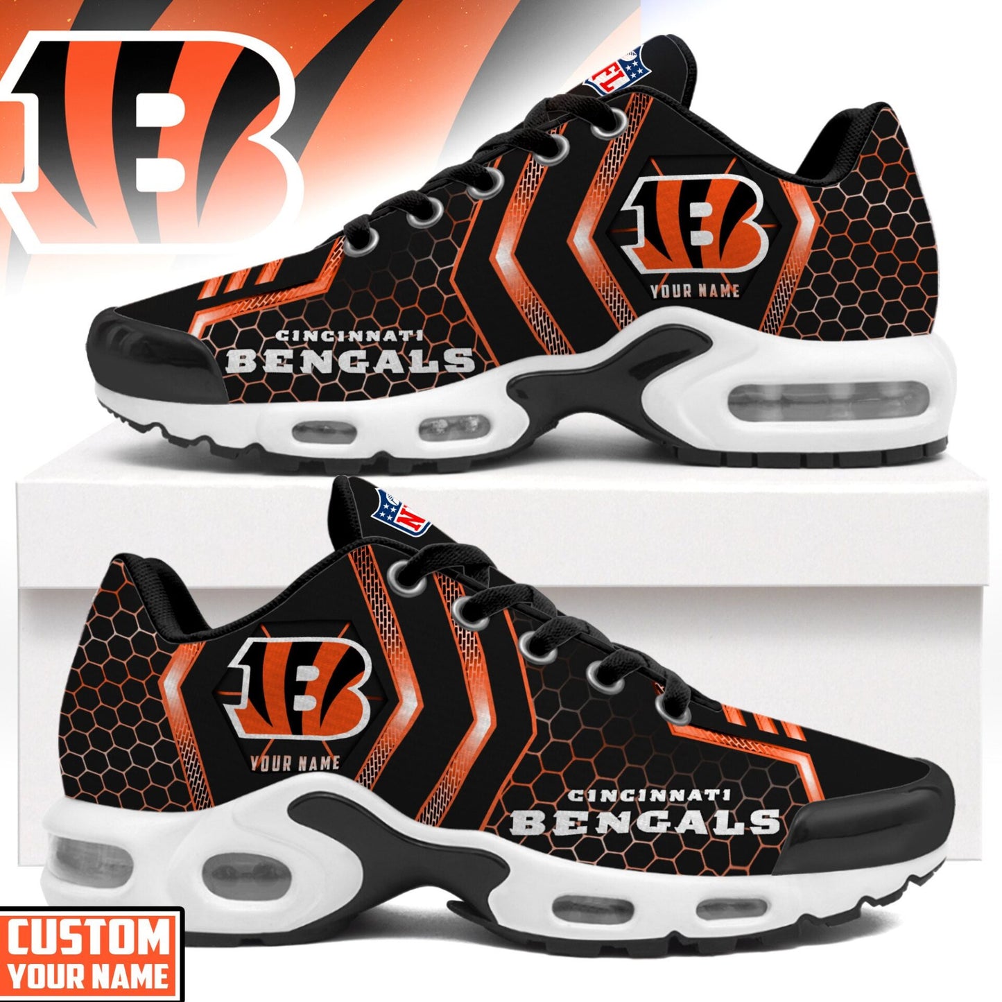 Ideafootwear Cincinnati Bengals TN Shoes Sneakers For Men And Women