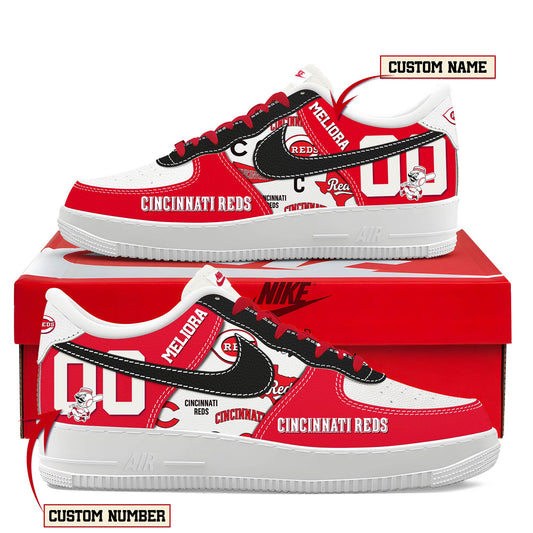 Ideafootwear Cincinnati Reds Air Low-Top Sneakers Shoes For Men And Women 1