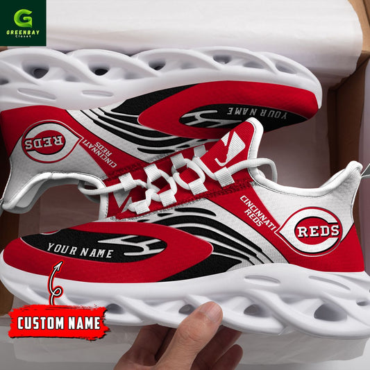 Ideafootwear Cincinnati Reds Max Soul Shoes Sneakers For Men And Women