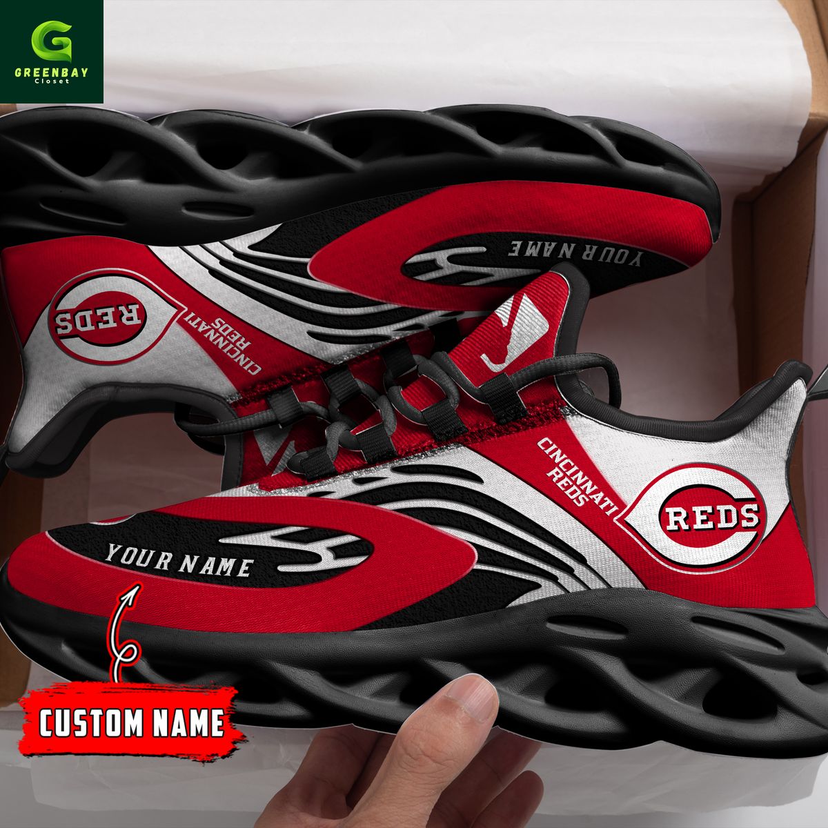 Ideafootwear Cincinnati Reds Max Soul Shoes Sneakers For Men And Women