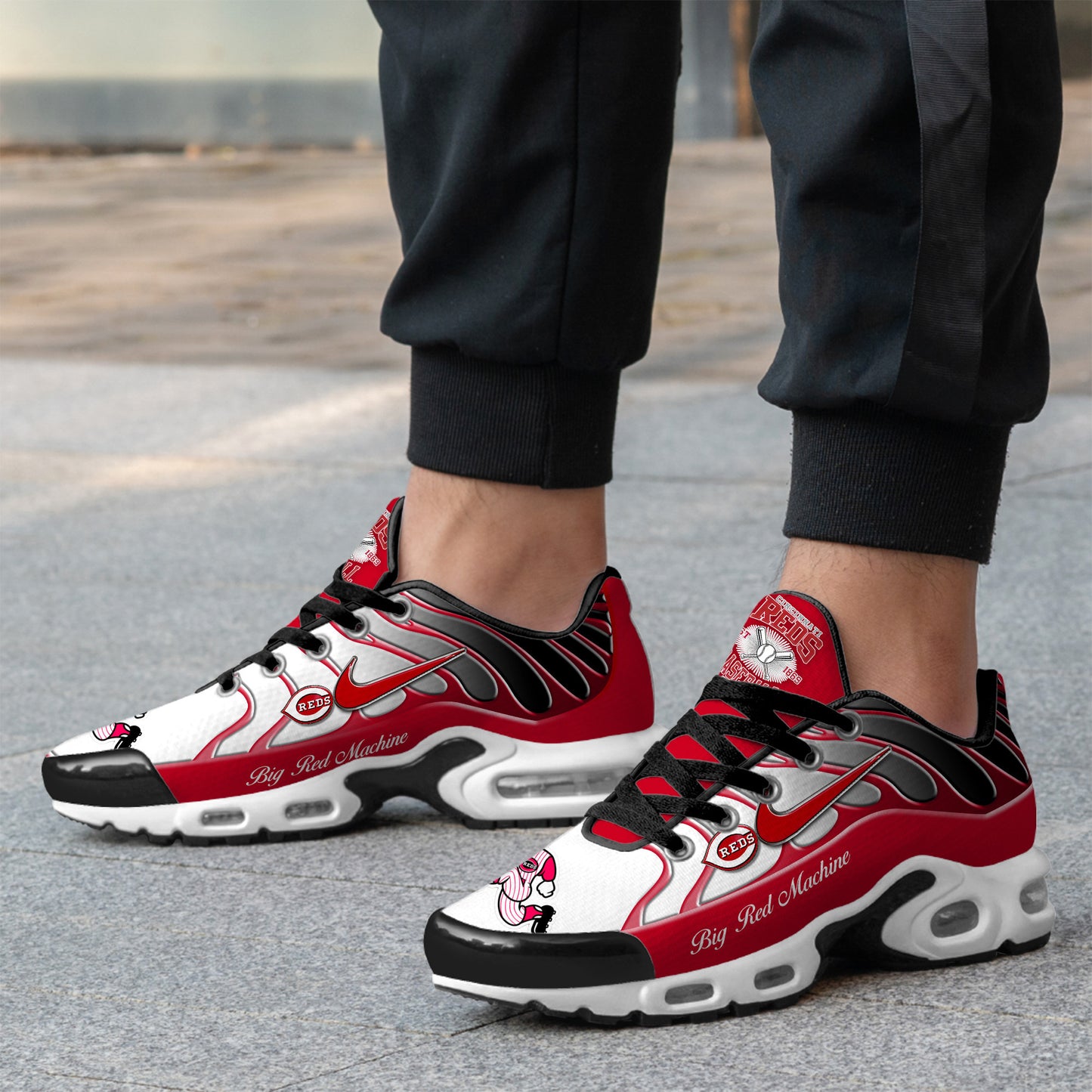 Ideafootwear Cincinnati Reds TN Shoes Sneakers For Men And Women