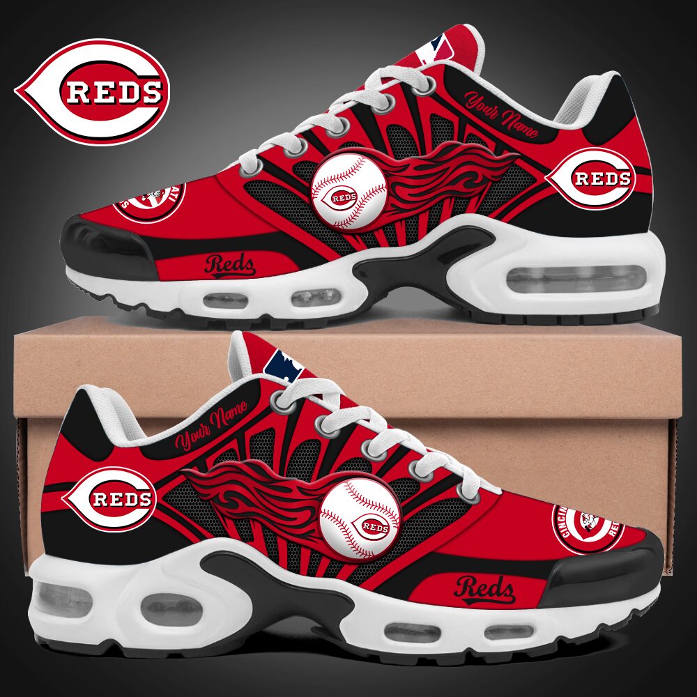 Ideafootwear Cincinnati Reds TN Shoes Sneakers For Men And Women