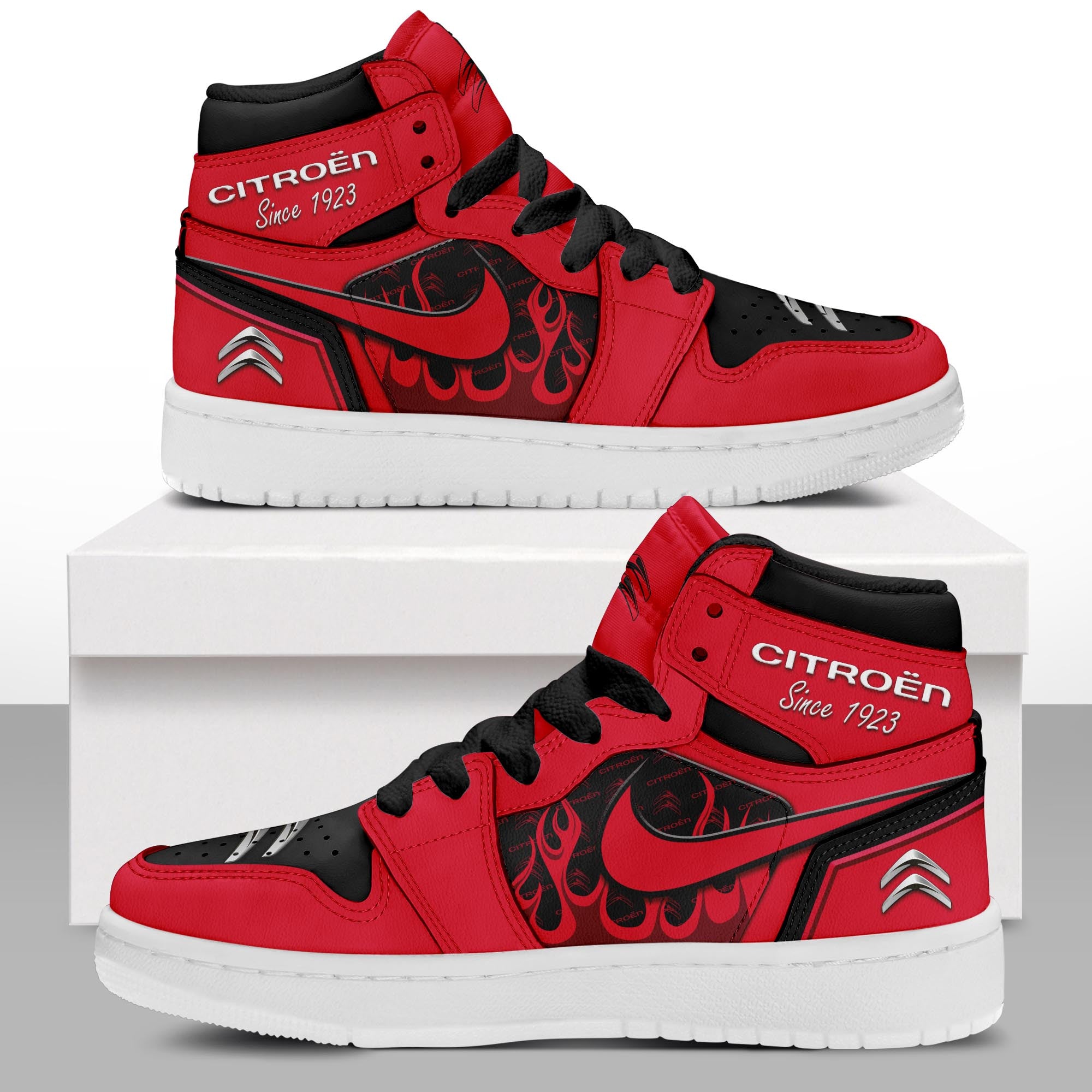 Ideafootwear Citroen AJ1 High Sneakers Shoes For Men And Women