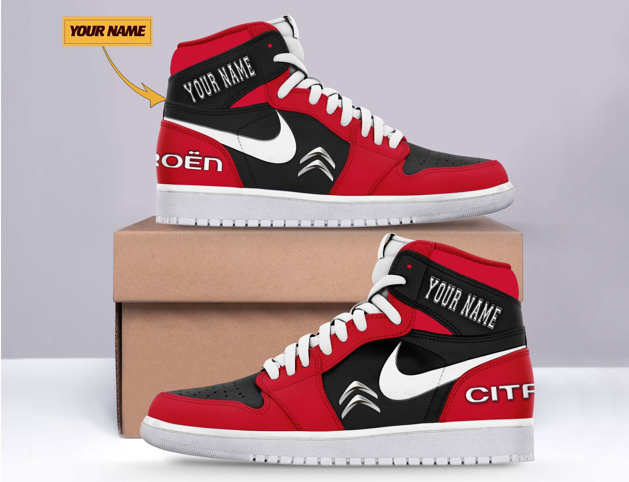 Ideafootwear Citroen AJ1 High Sneakers Shoes For Men And Women