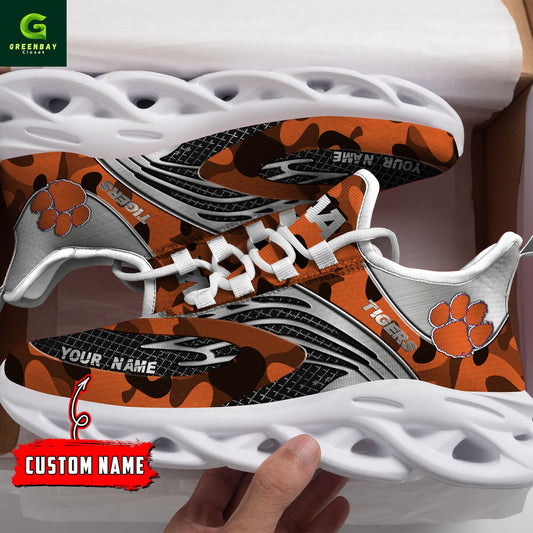 Ideafootwear Clemson Tigers Max Soul Shoes Sneakers For Men And Women