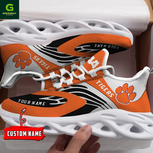 Ideafootwear Clemson Tigers Max Soul Shoes Sneakers For Men And Women