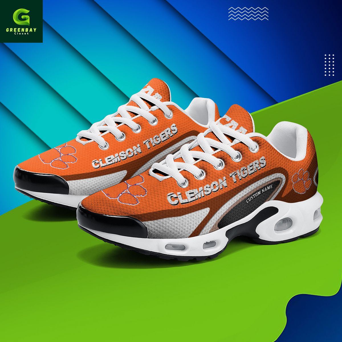 Ideafootwear Clemson Tigers TN Shoes Sneakers For Men And Women