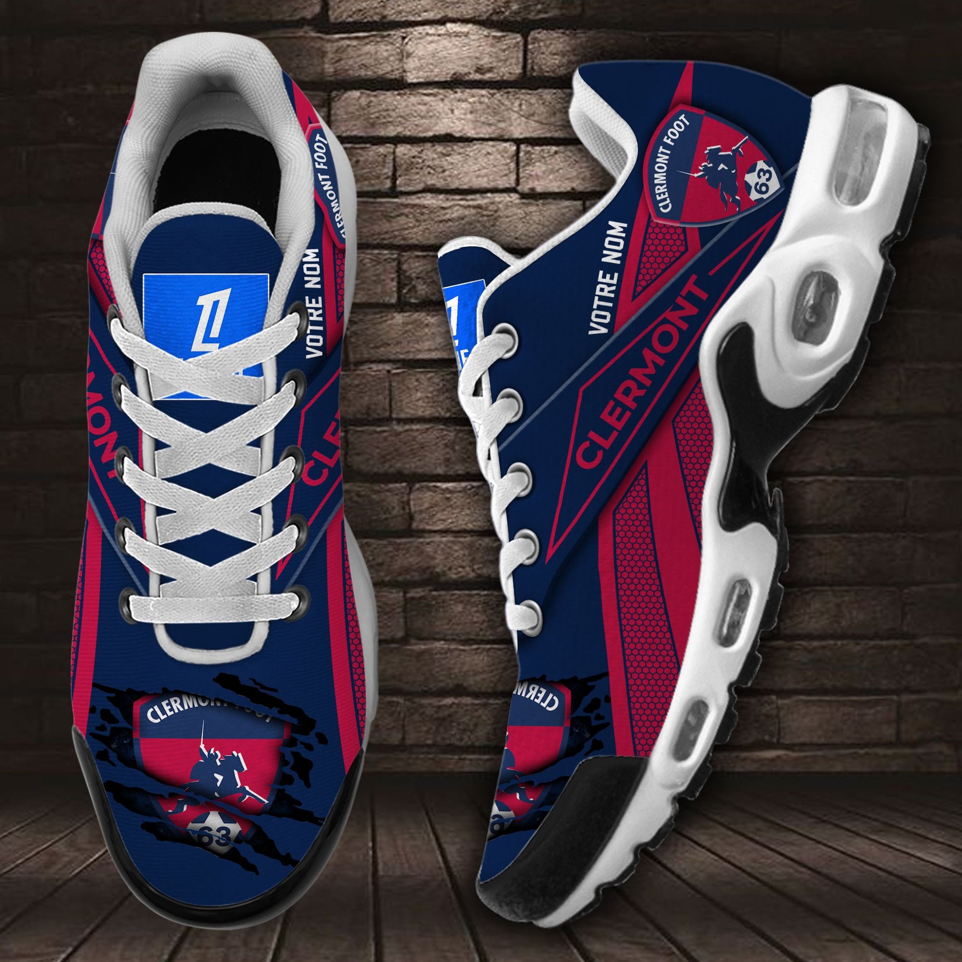 Ideafootwear Clermont Foot Auvergne 63 TN Shoes Sneakers For Men And Women