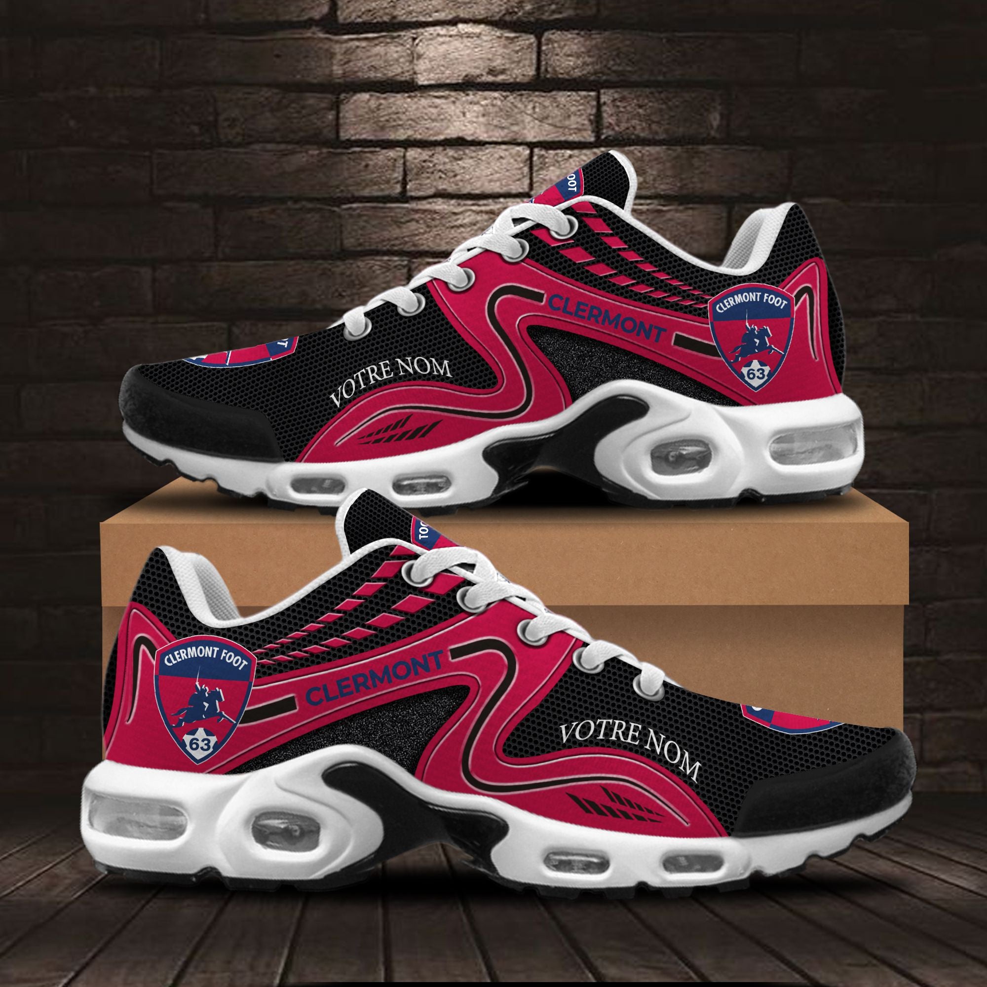 Ideafootwear Clermont Foot Auvergne 63 TN Shoes Sneakers For Men And Women