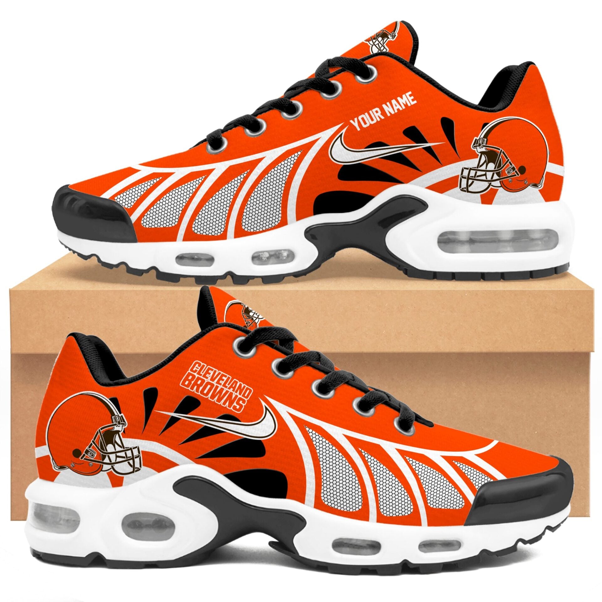 Ideafootwear Cleveland Browns TN Shoes Sneakers For Men And Women
