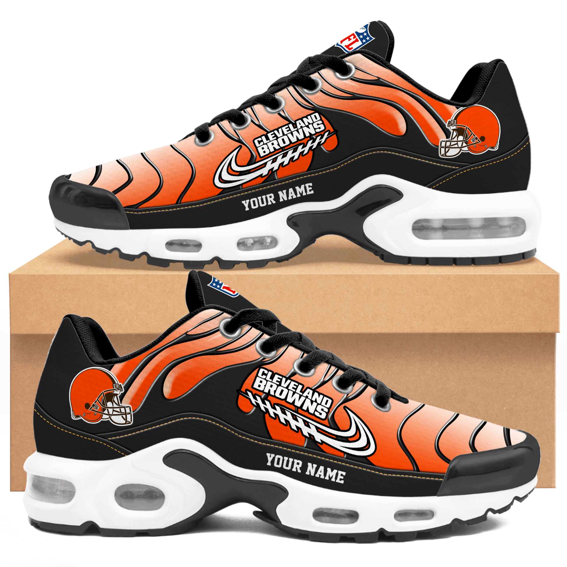 Ideafootwear Cleveland Browns TN Shoes Sneakers For Men And Women