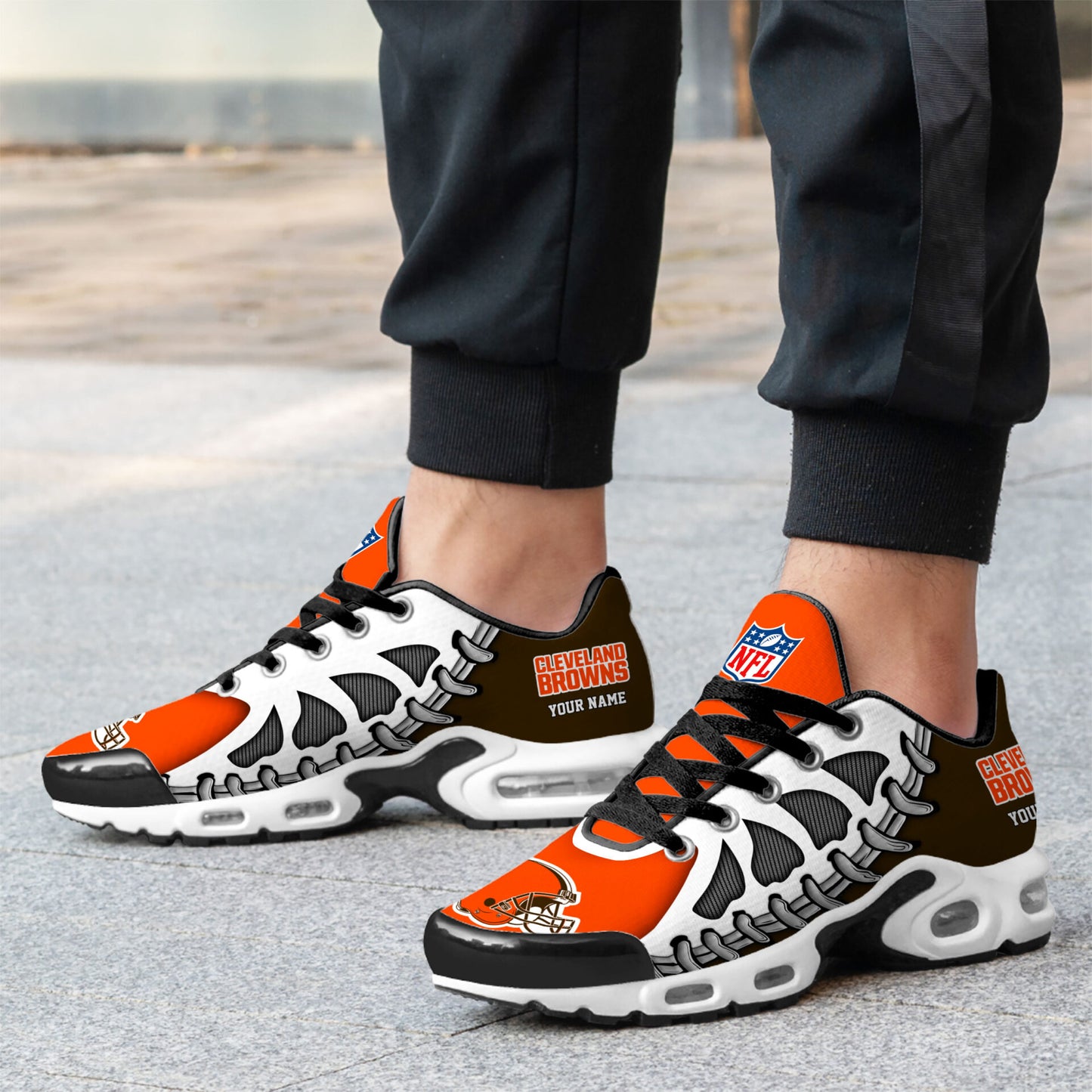 Ideafootwear Cleveland Browns TN Shoes Sneakers For Men And Women