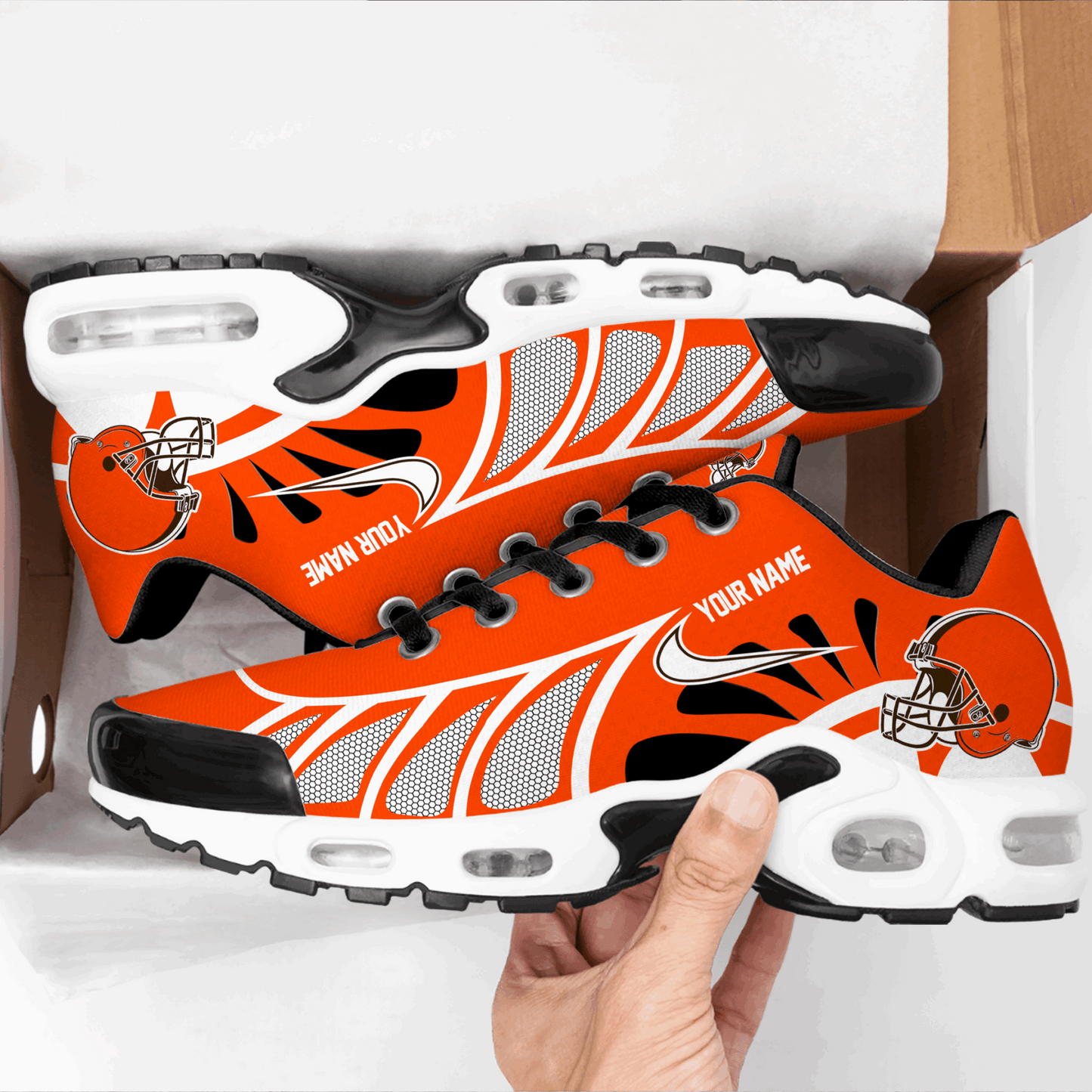 Ideafootwear Cleveland Browns TN Shoes Sneakers For Men And Women