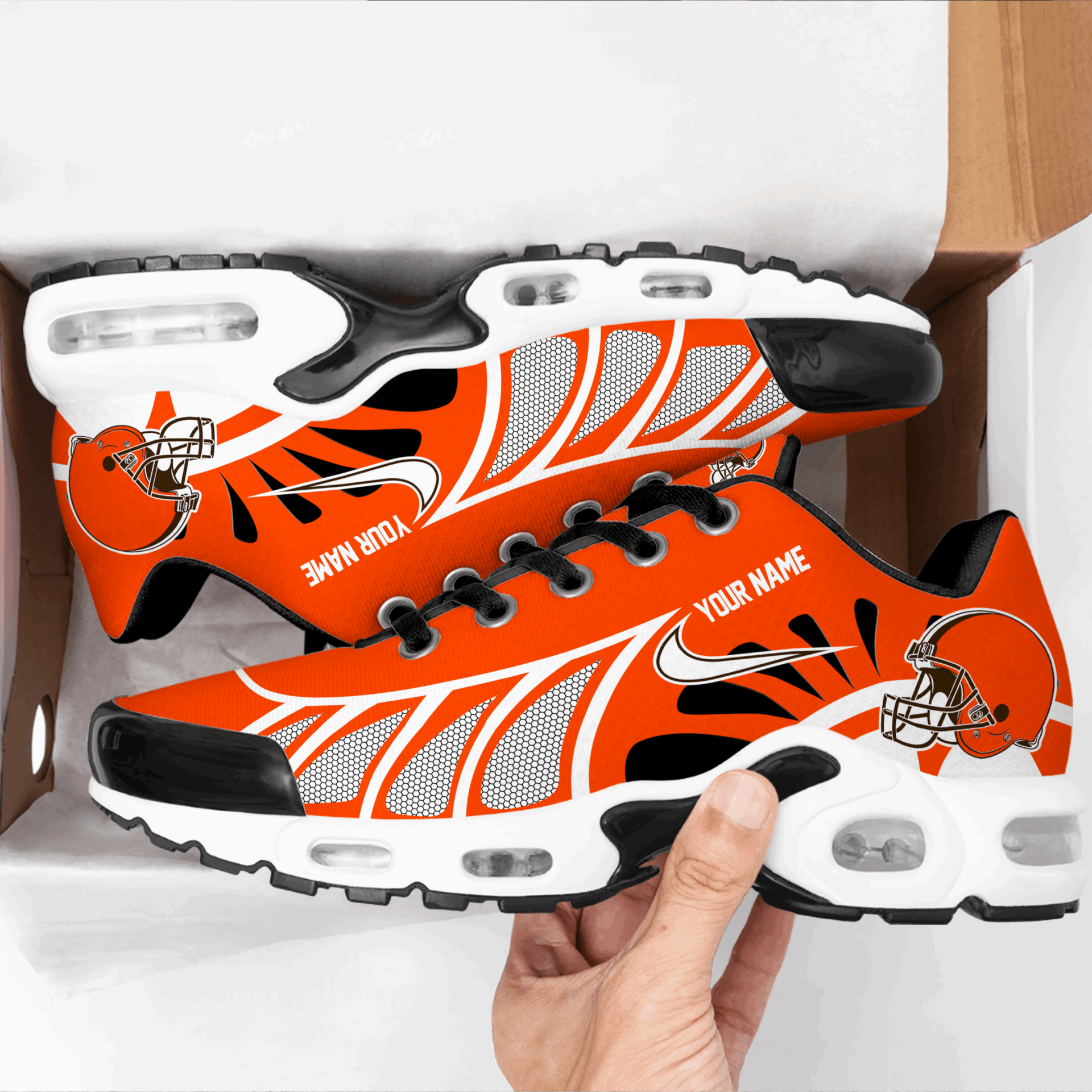 Ideafootwear Cleveland Browns TN Shoes Sneakers For Men And Women