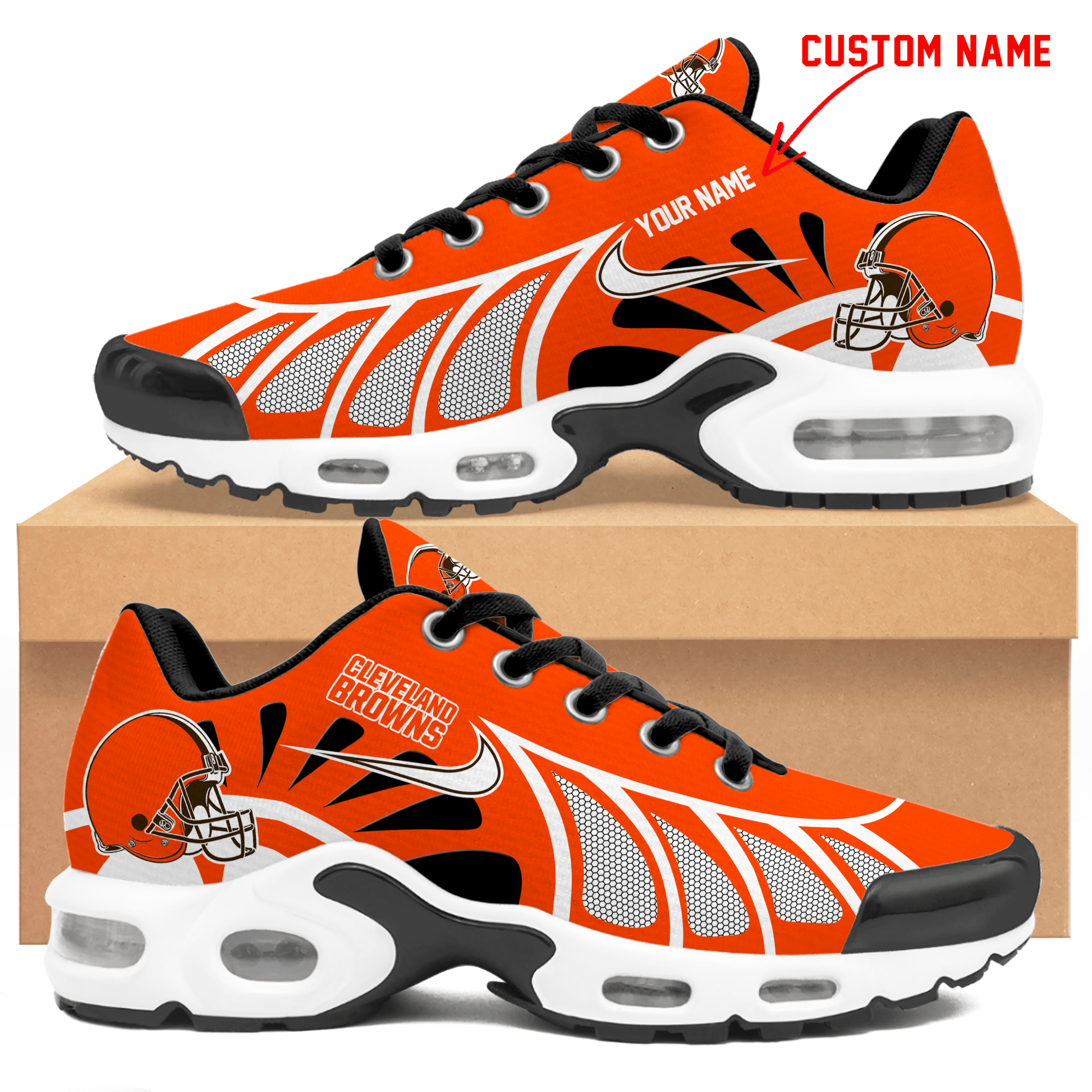 Ideafootwear Cleveland Browns TN Shoes Sneakers For Men And Women