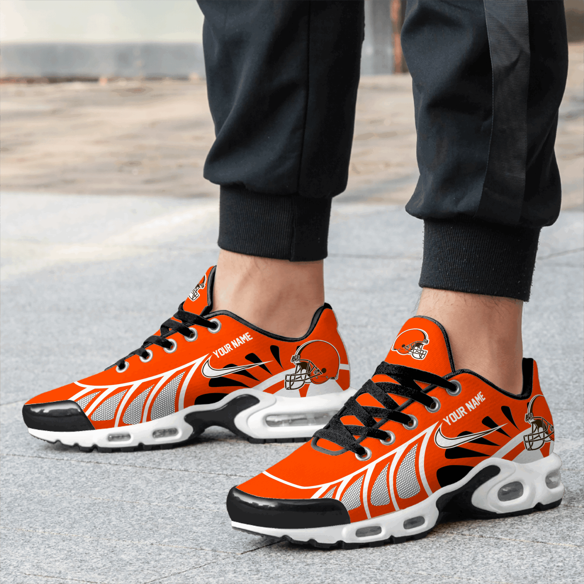 Ideafootwear Cleveland Browns TN Shoes Sneakers For Men And Women