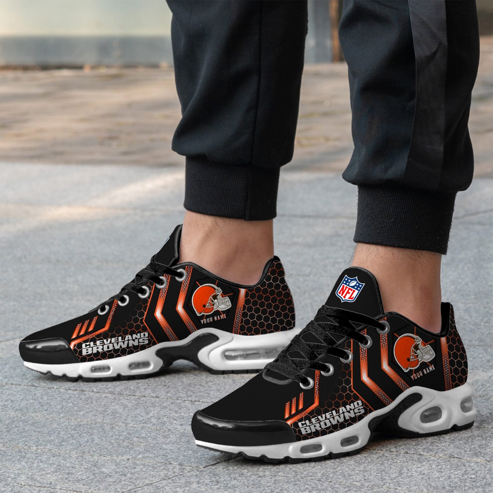 Ideafootwear Cleveland Browns TN Shoes Sneakers For Men And Women