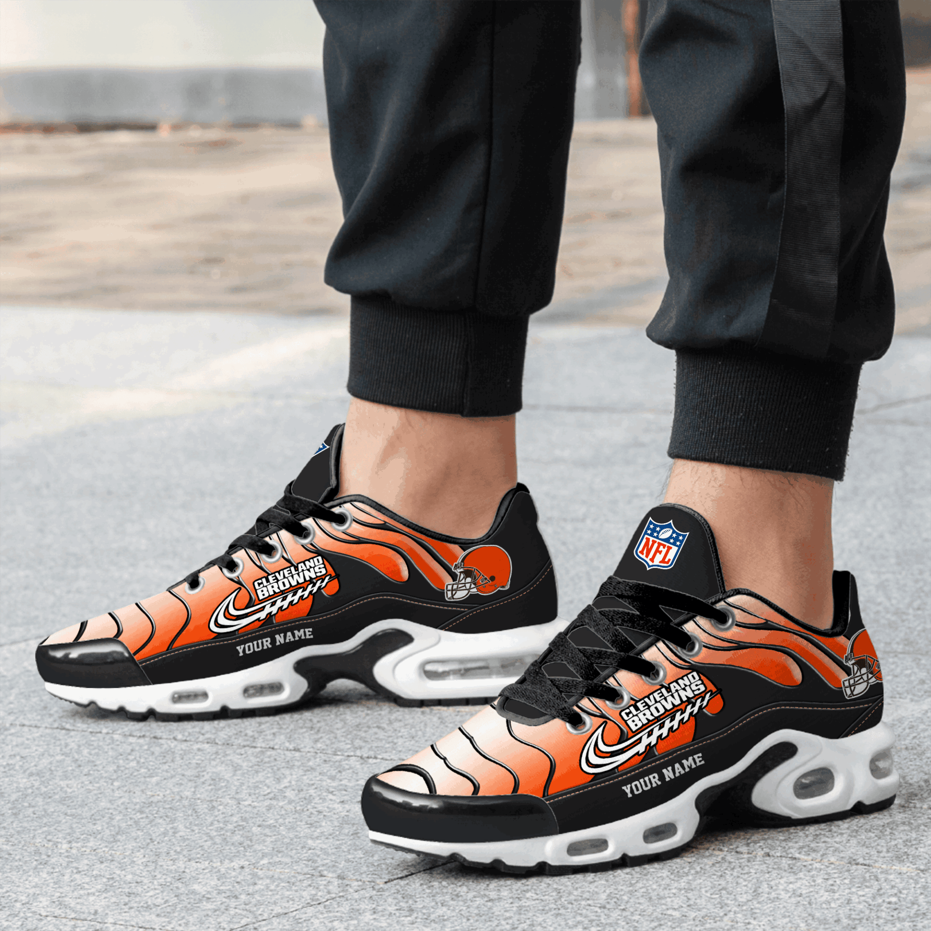 Ideafootwear Cleveland Browns TN Shoes Sneakers For Men And Women