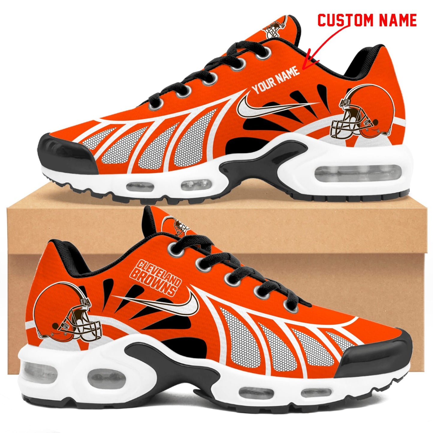 Ideafootwear Cleveland Browns TN Shoes Sneakers For Men And Women