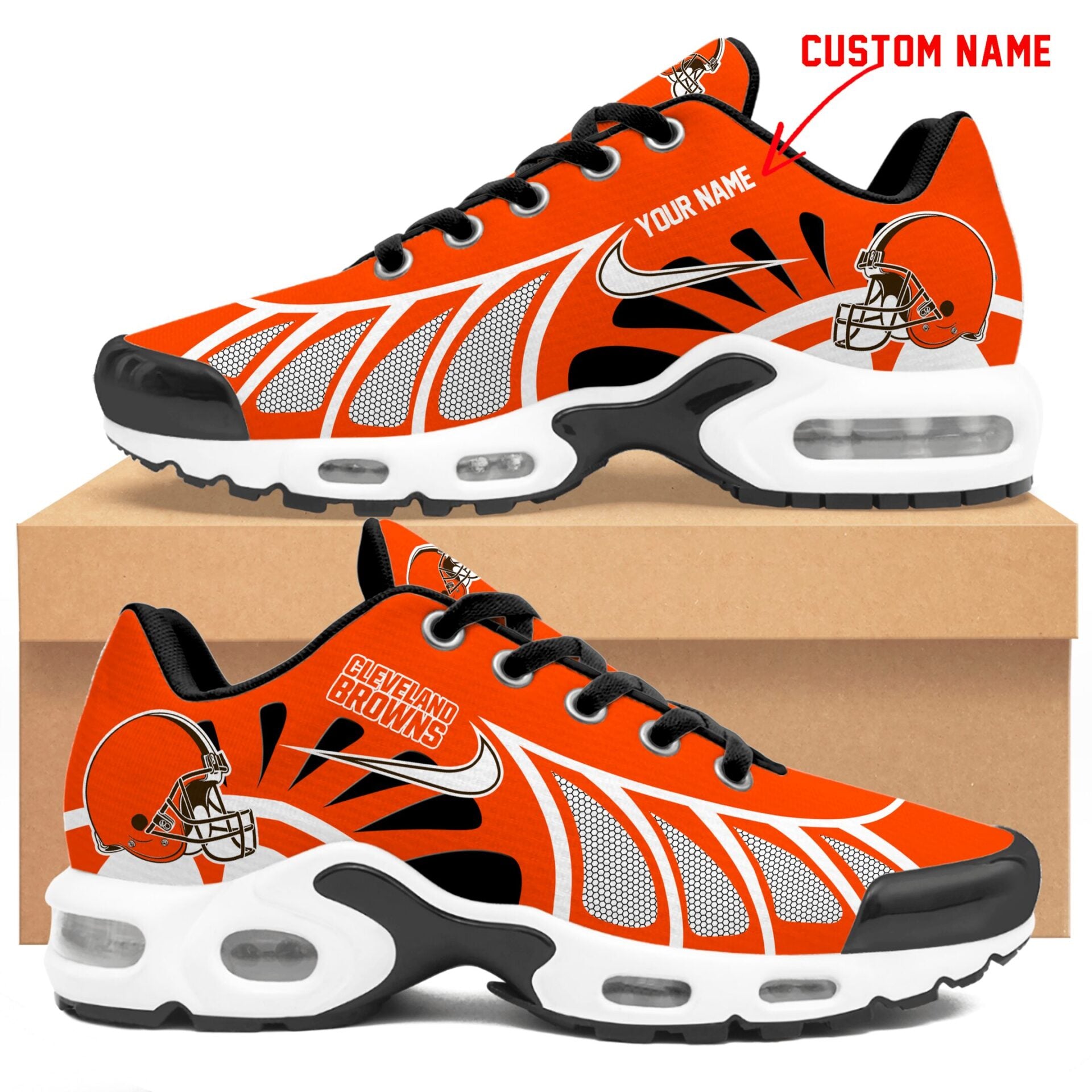Ideafootwear Cleveland Browns TN Shoes Sneakers For Men And Women