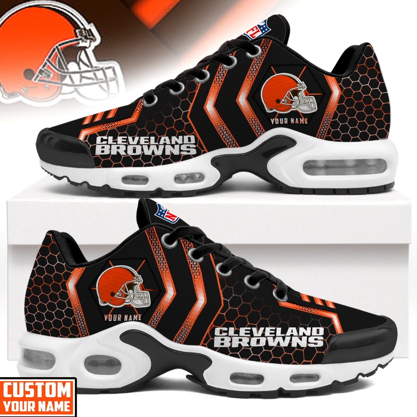 Ideafootwear Cleveland Browns TN Shoes Sneakers For Men And Women