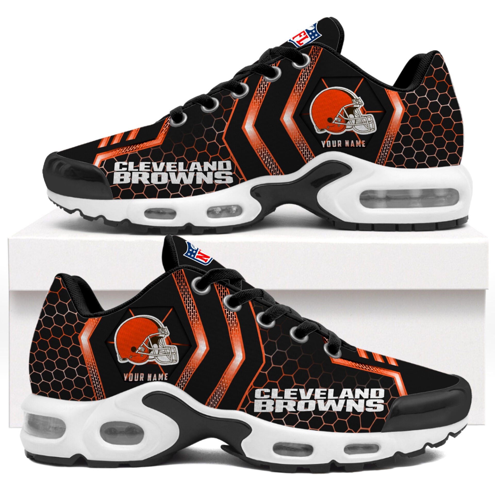 Ideafootwear Cleveland Browns TN Shoes Sneakers For Men And Women